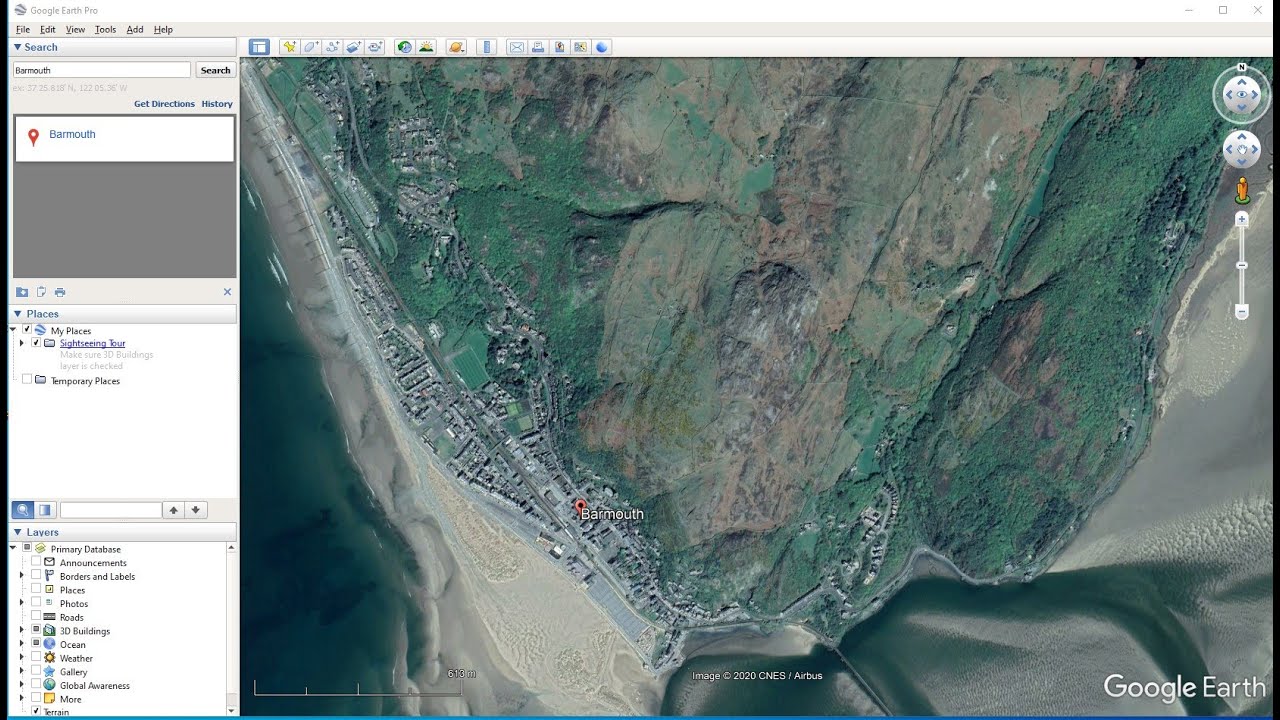 Google Earth 1:10,000 scaled images