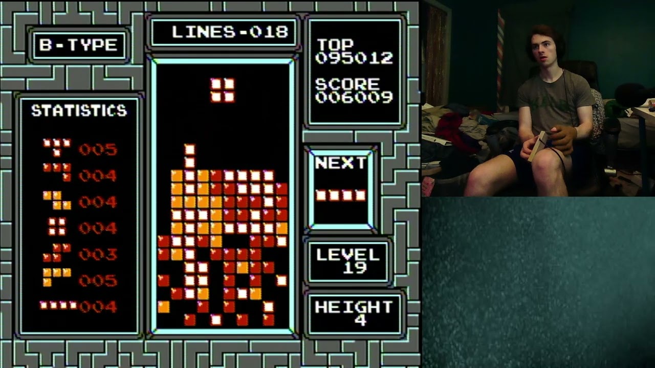 Cool Survival with Rolling in NES Tetris