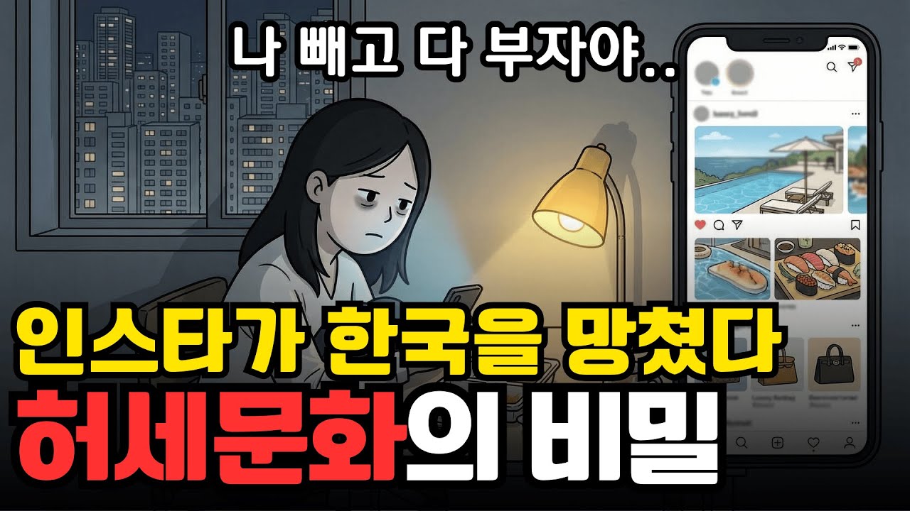 인스타가 한국인을 망쳤다? 카톡이 인스타화 되는 이유, 한국의 허세문화 | 시사 애니메이션