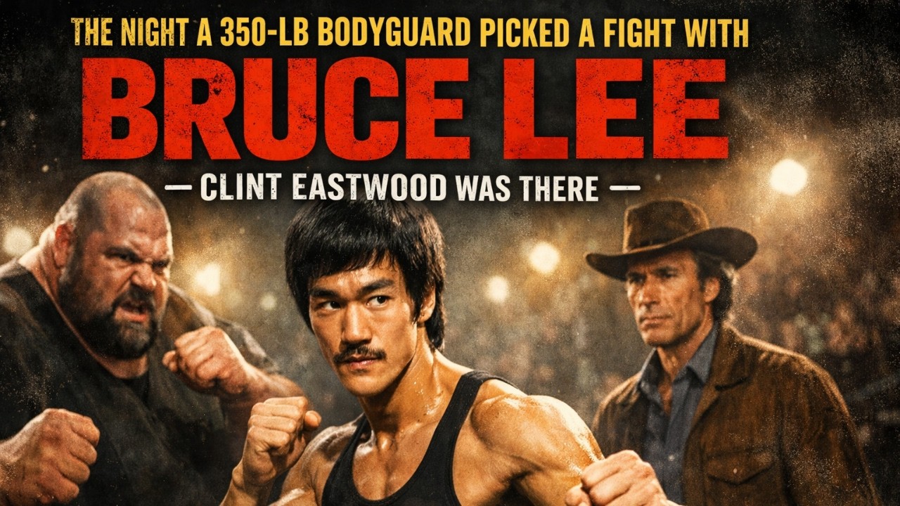 The Night a 350-lb Bodyguard Challenged Bruce Lee — Clint Eastwood Witnessed the Unbelievable Moment