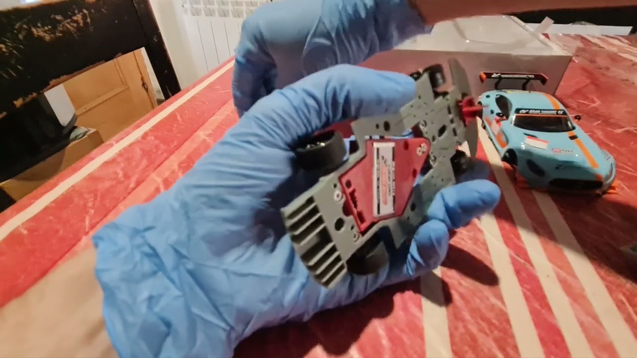 Unboxing MERCEDES AMG GT3 CUP BLUE SCALEAUTO SCALEXTRIC SLOTCAR...