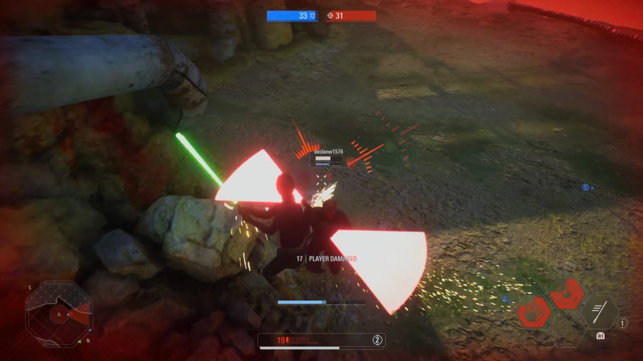 Luke tried to carry but Palpatine was too strong