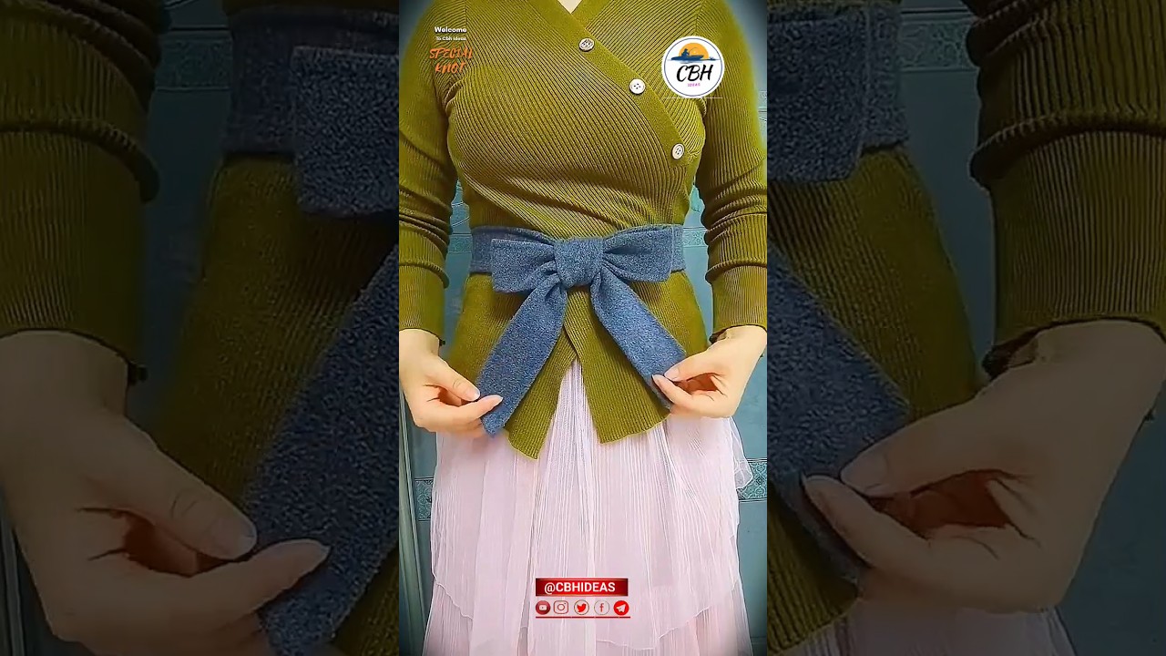 how to tie a pretty knot on a dress