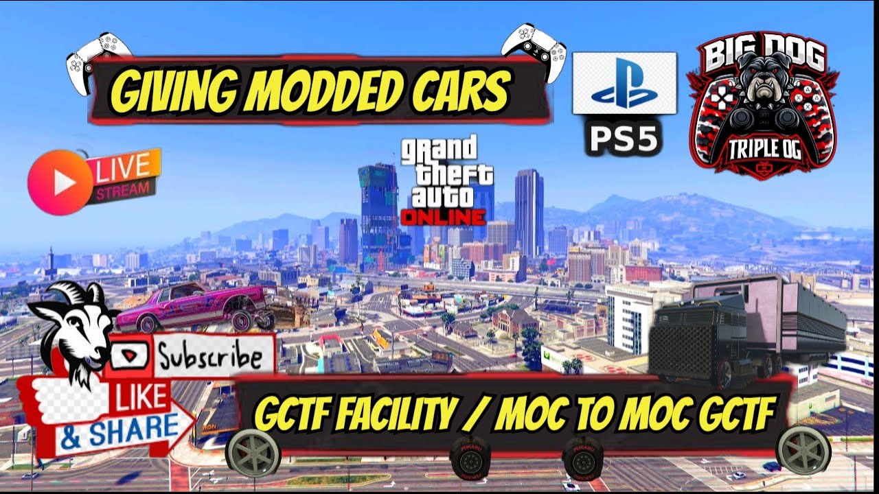 Road To 5K / Giving Modded Cars /#PS5 #GAMING #gta5 #gctf