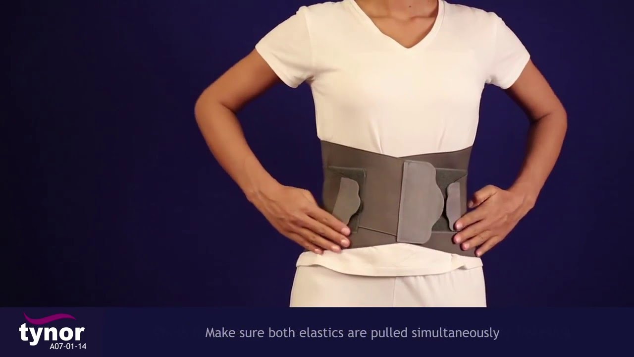 How to wear Tynor Contoured L.S. Support