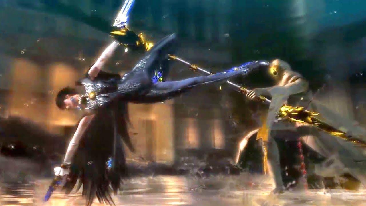 Dark Witch vs White Mage: Epic Fight. Cereza and Lumen Sage (Bayonetta 2)