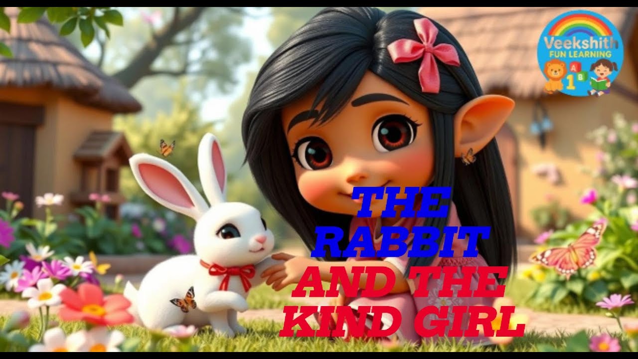 The Rabbit and the Kind Girl | Moral Story for Kids | Kindness Story | VEEKSHITH FUN LEARNING (VFL)