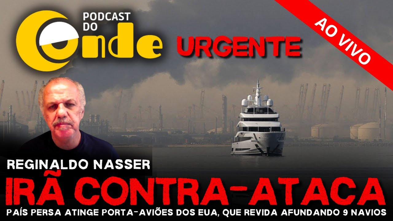Live do Conde | URGENTE | Irã contra-ataca: país persa atinge porta-aviões dos EUA, que revida