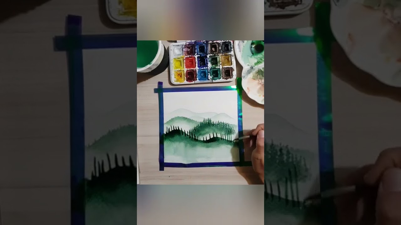 Painting with monochrome technique / Monokrom teknik ile resim yapmak