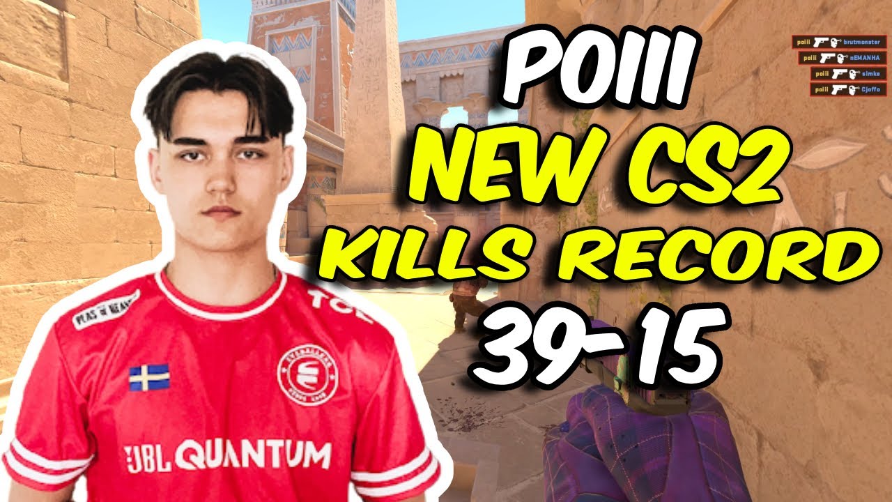 17yo SWEDISH poiii breaks DONK KILL RECORD 39-15 | CS2 POV