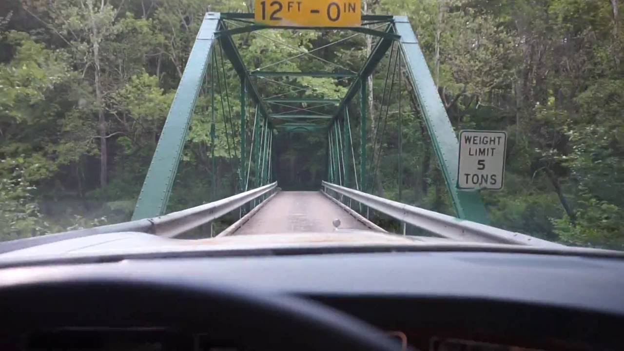 The truss bridge across Flat Brook on Mountain Road, Walpack, NJ