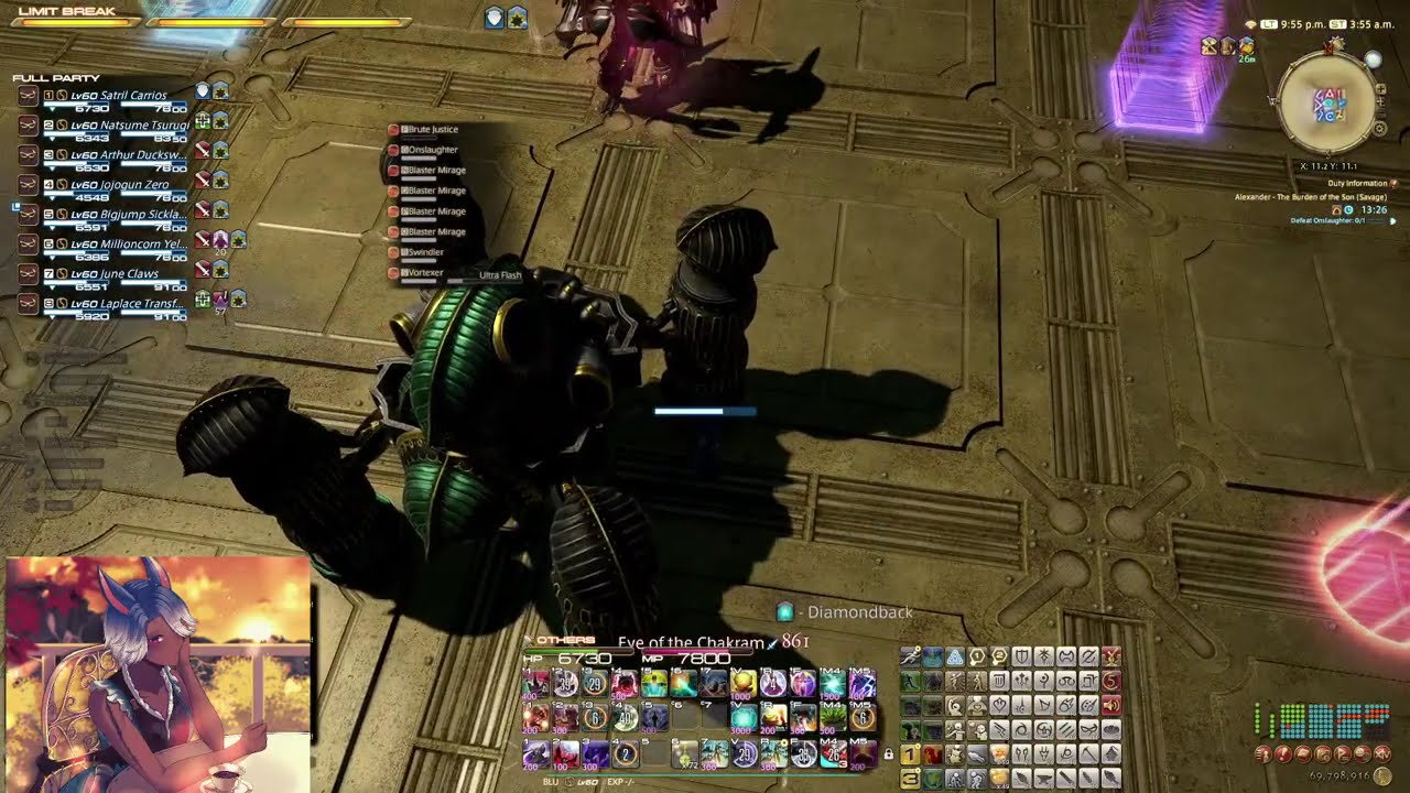 A8S (Brute Justice) Blue Mage - Tank PoV (7.15)