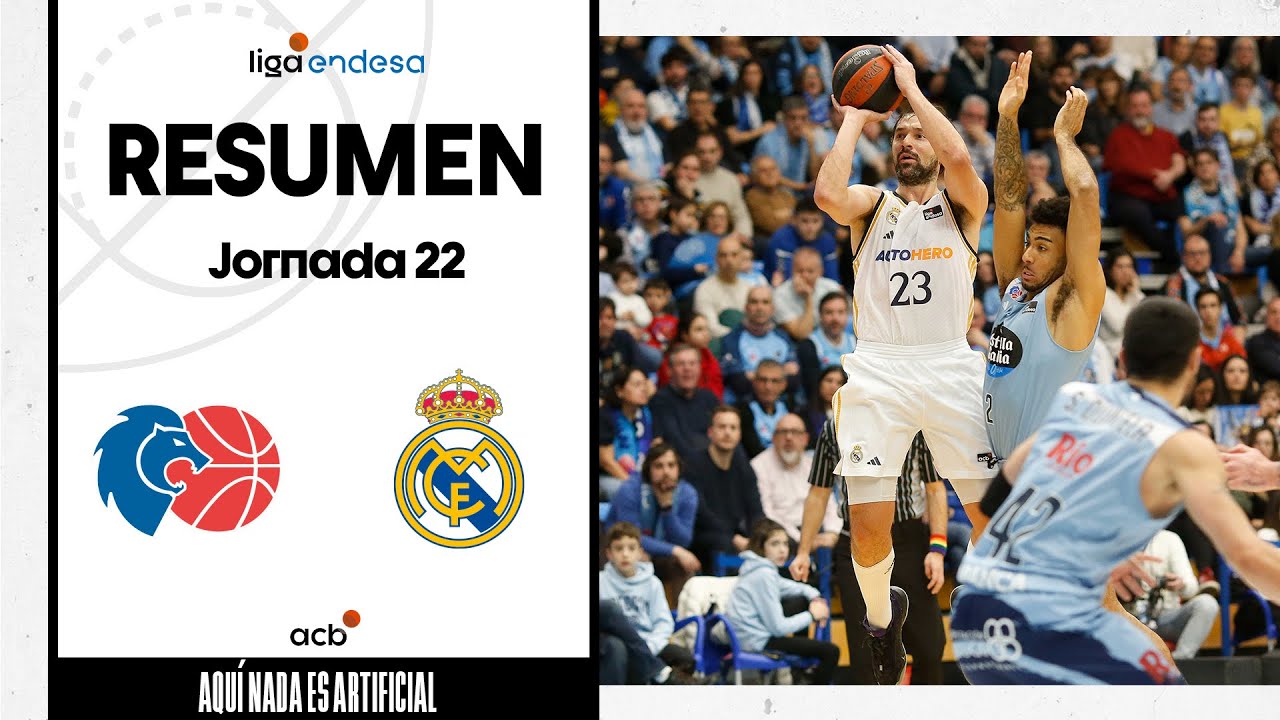 Río Breogán - Real Madrid (73-80) RESUMEN | Liga Endesa 2023-24