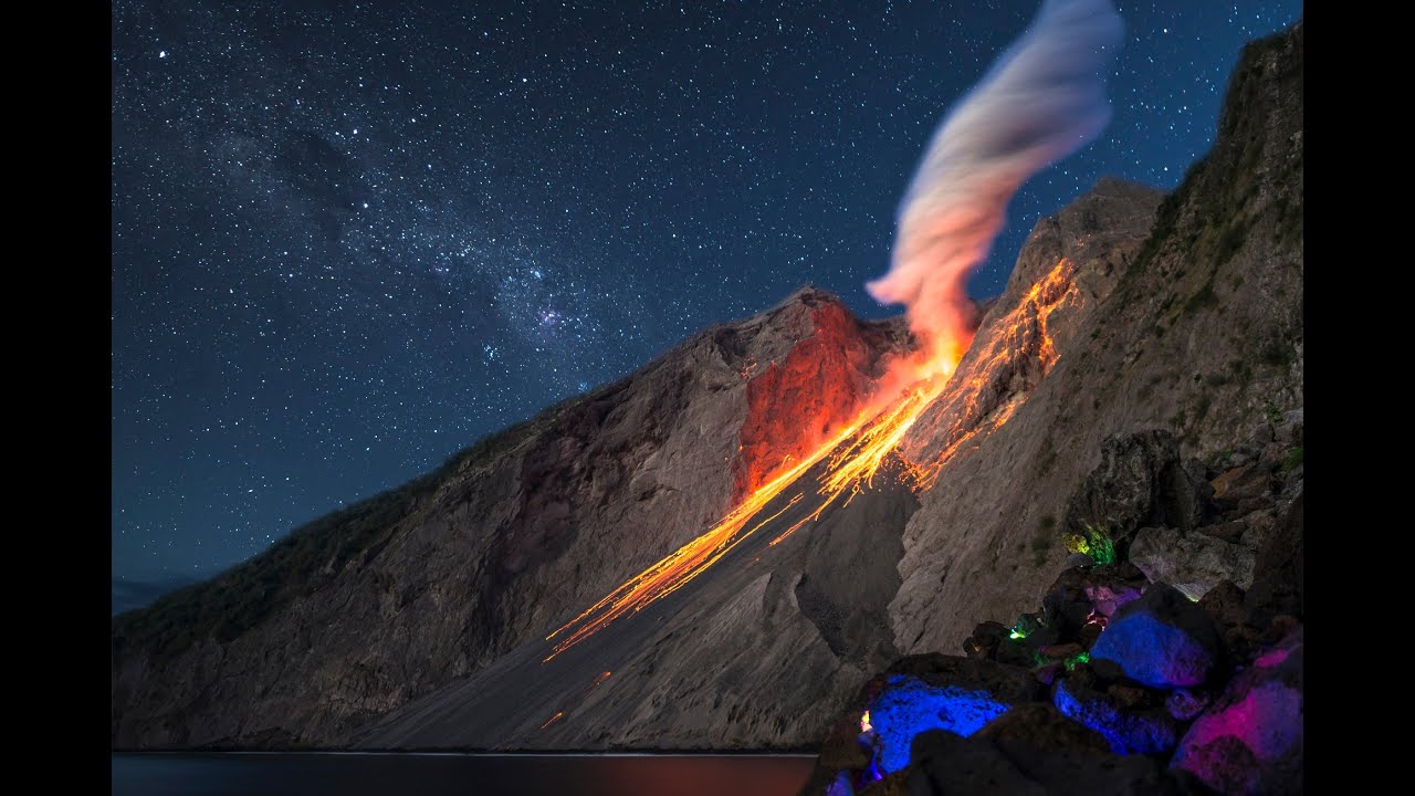 Expedition Batu Tara Volcano - Indonesia - Pyroclastic flow! Documentary report, Time-lapse