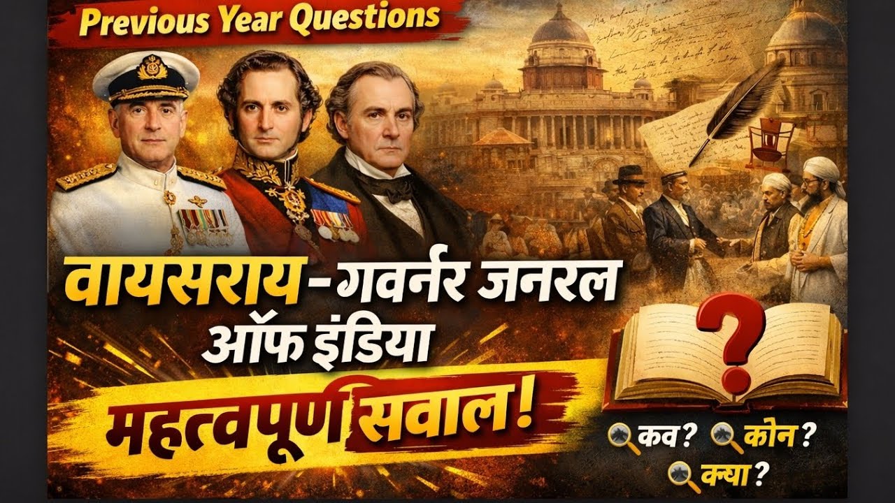 Exam में पूछे गए सवाल | Viceroy & Governor General of India | HSSC PYQ SSC PYQ #ssc #hssc #cet #bpsc