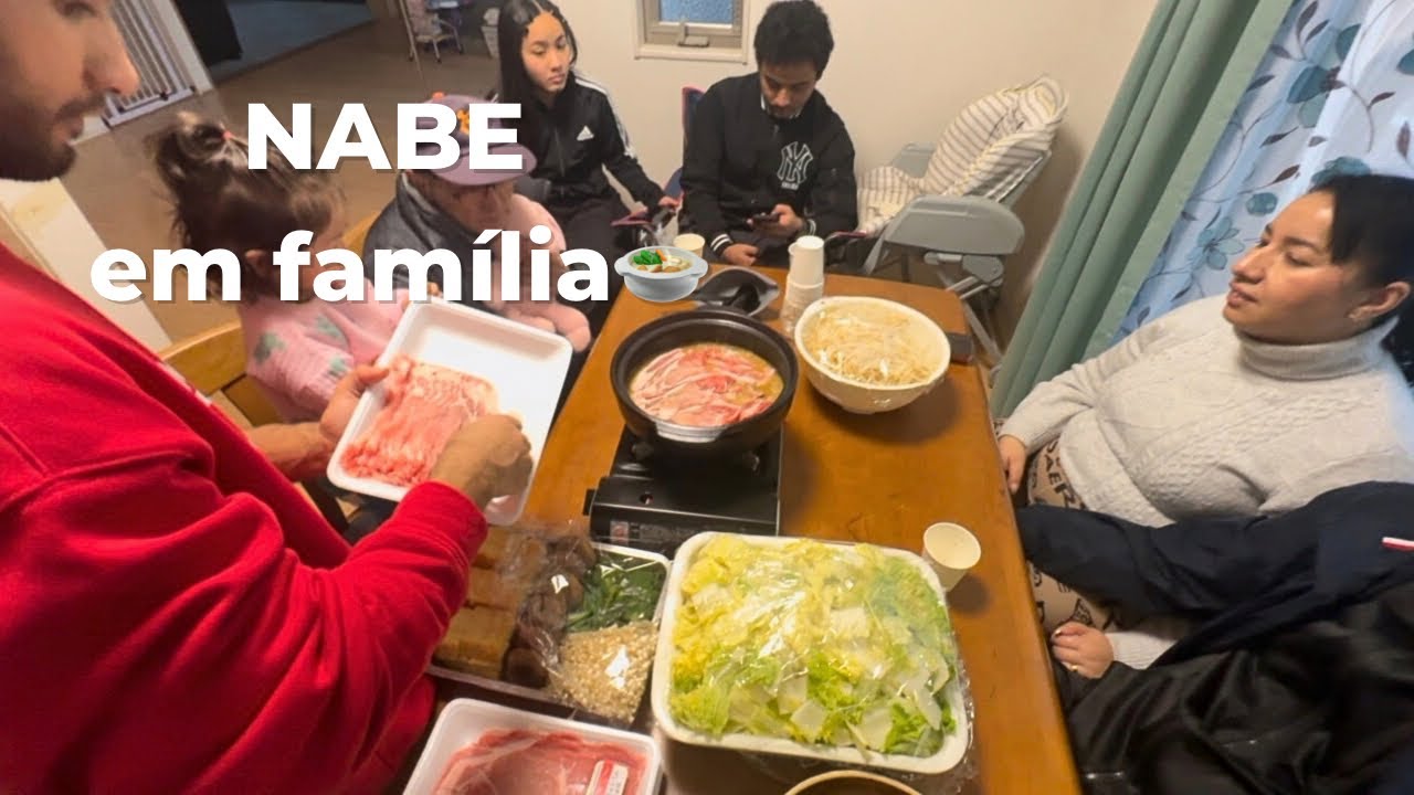 Minha sogra veio em casa e fizemos Nabe 🍲🇯🇵 | Dia em família no Japão