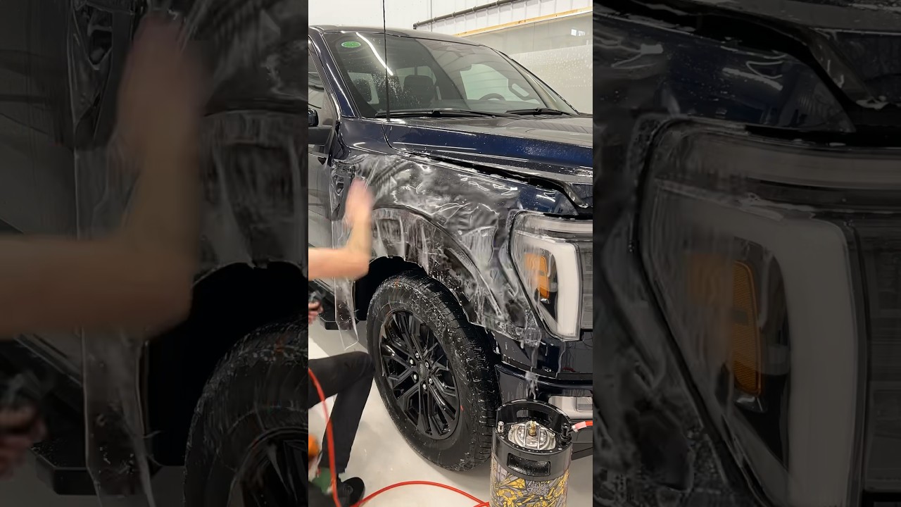 2024 F-150 Fender PPF install #satisfying #ppf #f150