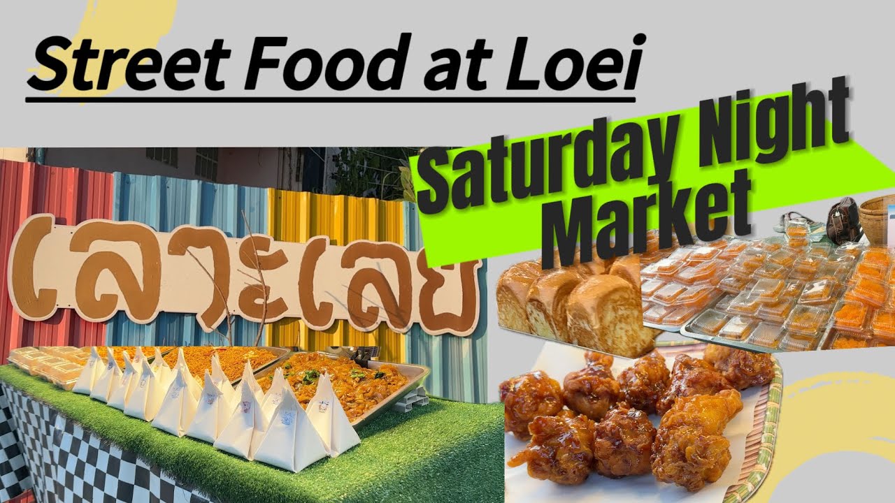 Saturday night market in Loei, Thailand