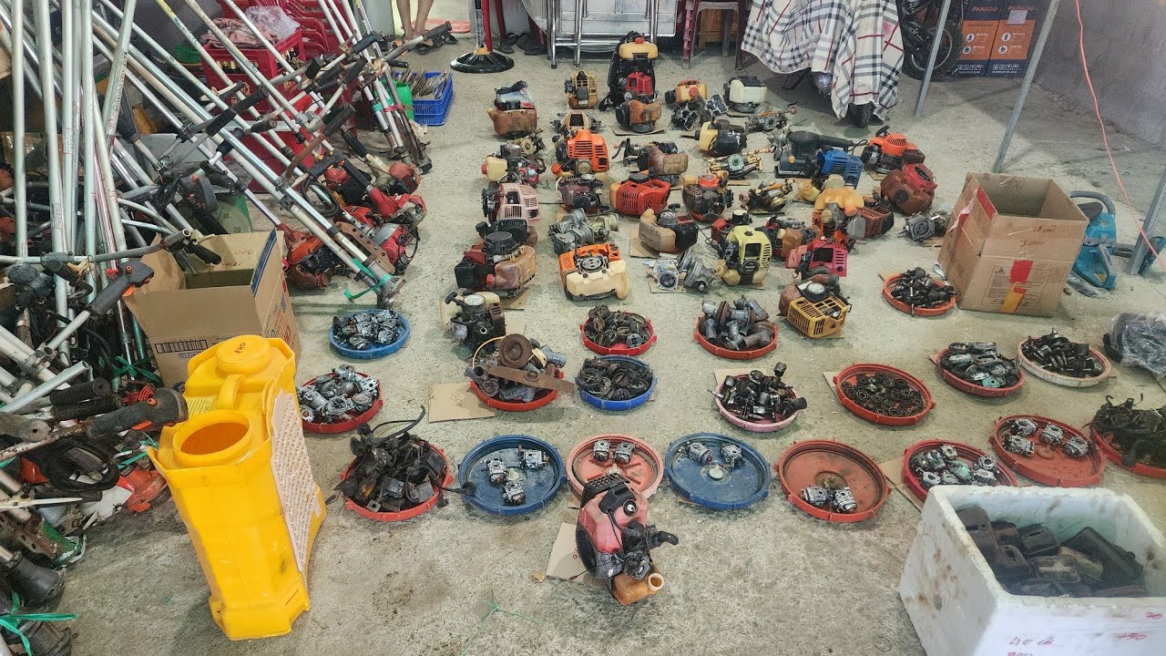 3/3 xả kho phụ tùng máy cắt cỏ máy cưa Nhật bãi lh 037 7644 634 gặp Thiện 