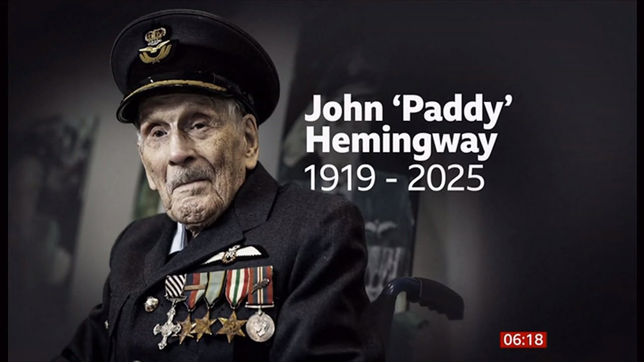 John 'Paddy' Hemingway passes away (WWII) (1919 - 2025) (1) (UK) - UK News - 18/Mar/2025