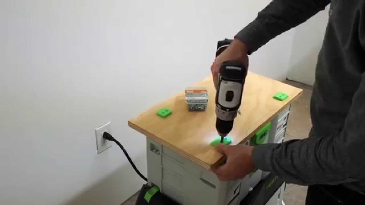 3D Printed Cleat Set Installation - Compatible with Festool T-Loc Systainers