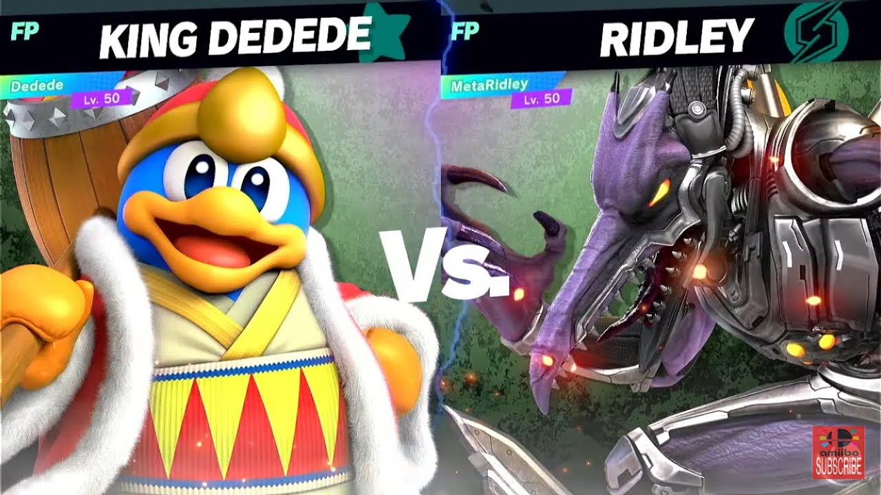Super Smash Bros Ultimate Amiibo Fights Dedede vs the World EX vs Meta Ridley