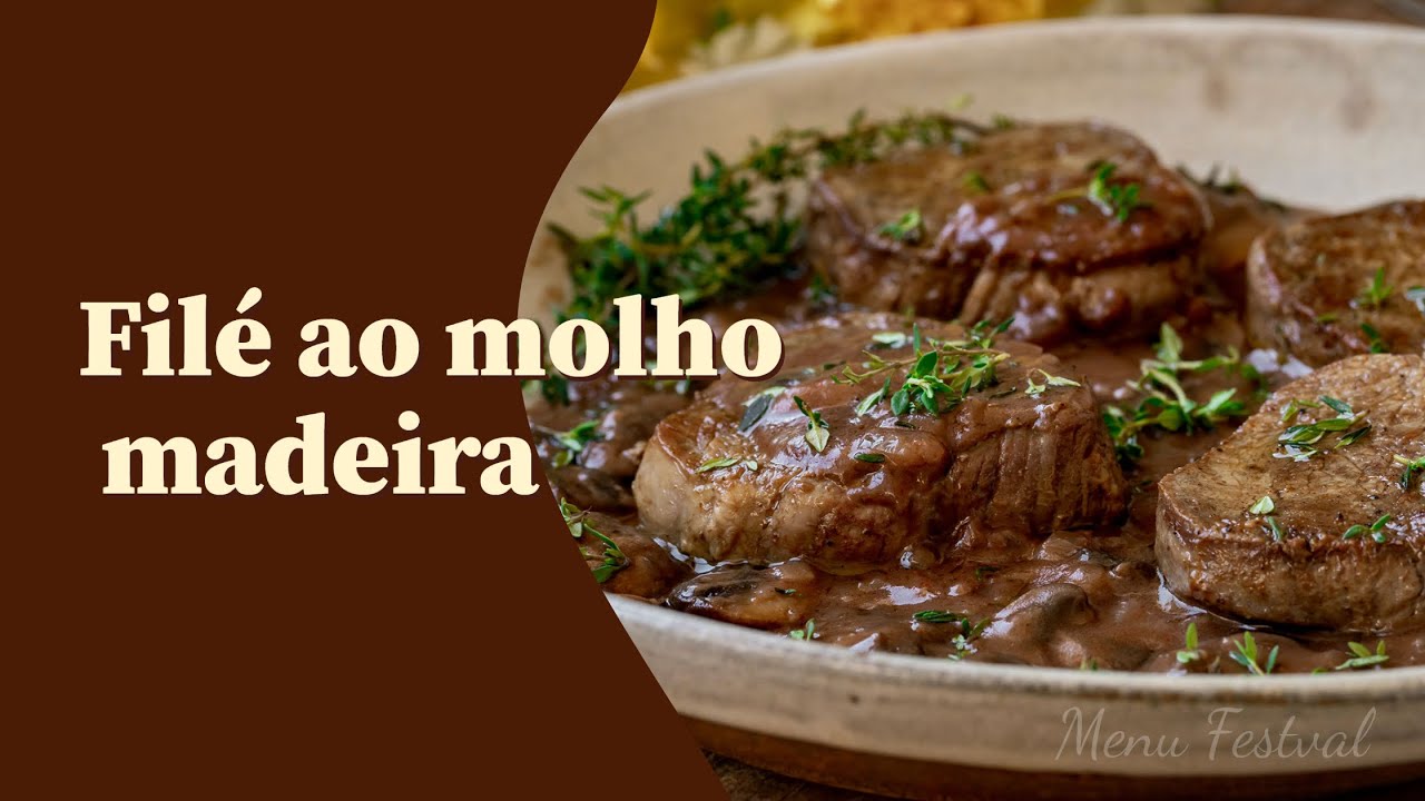 FILÉ AO MOLHO MADEIRA FÁCIL