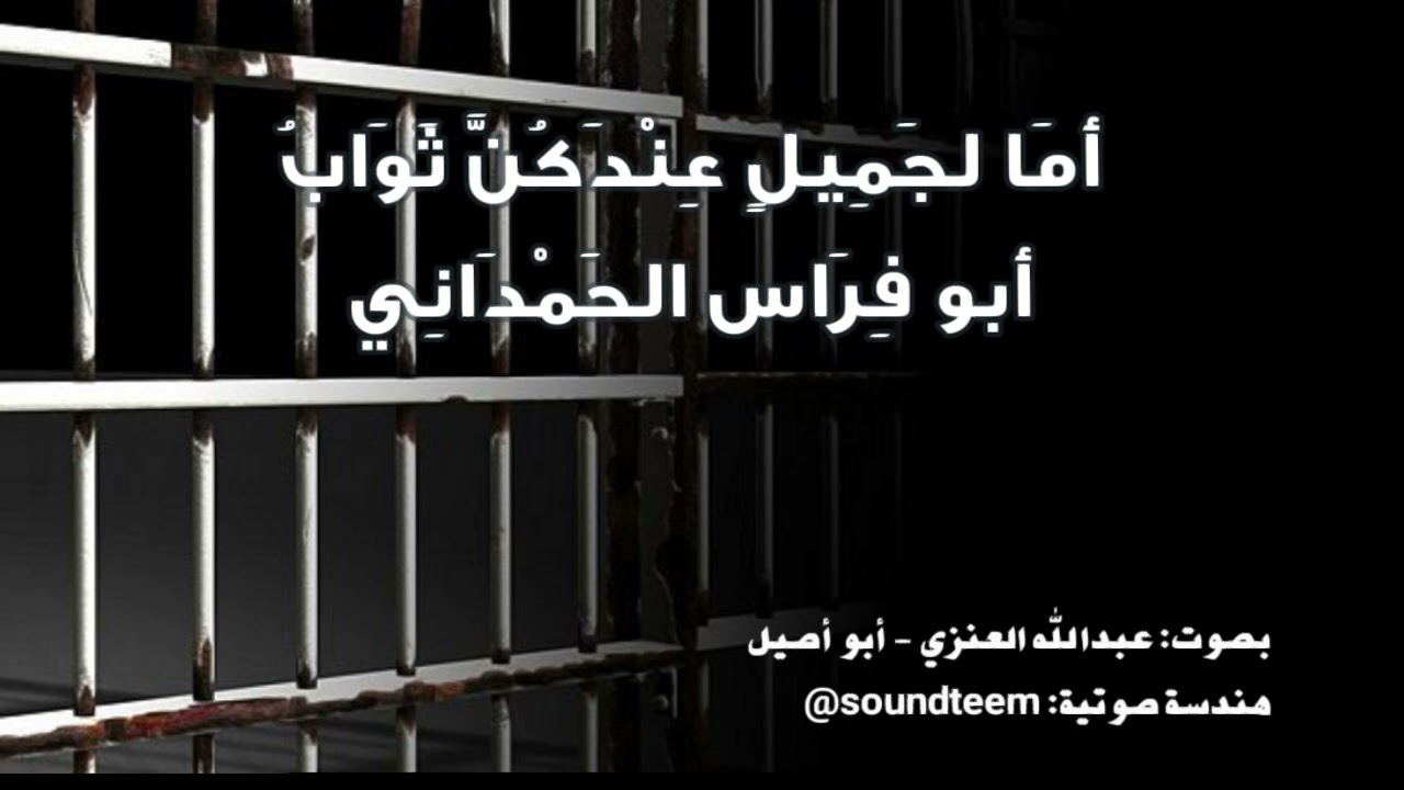 أما لجميل عندكن ثواب| أبو فراس الحمداني 