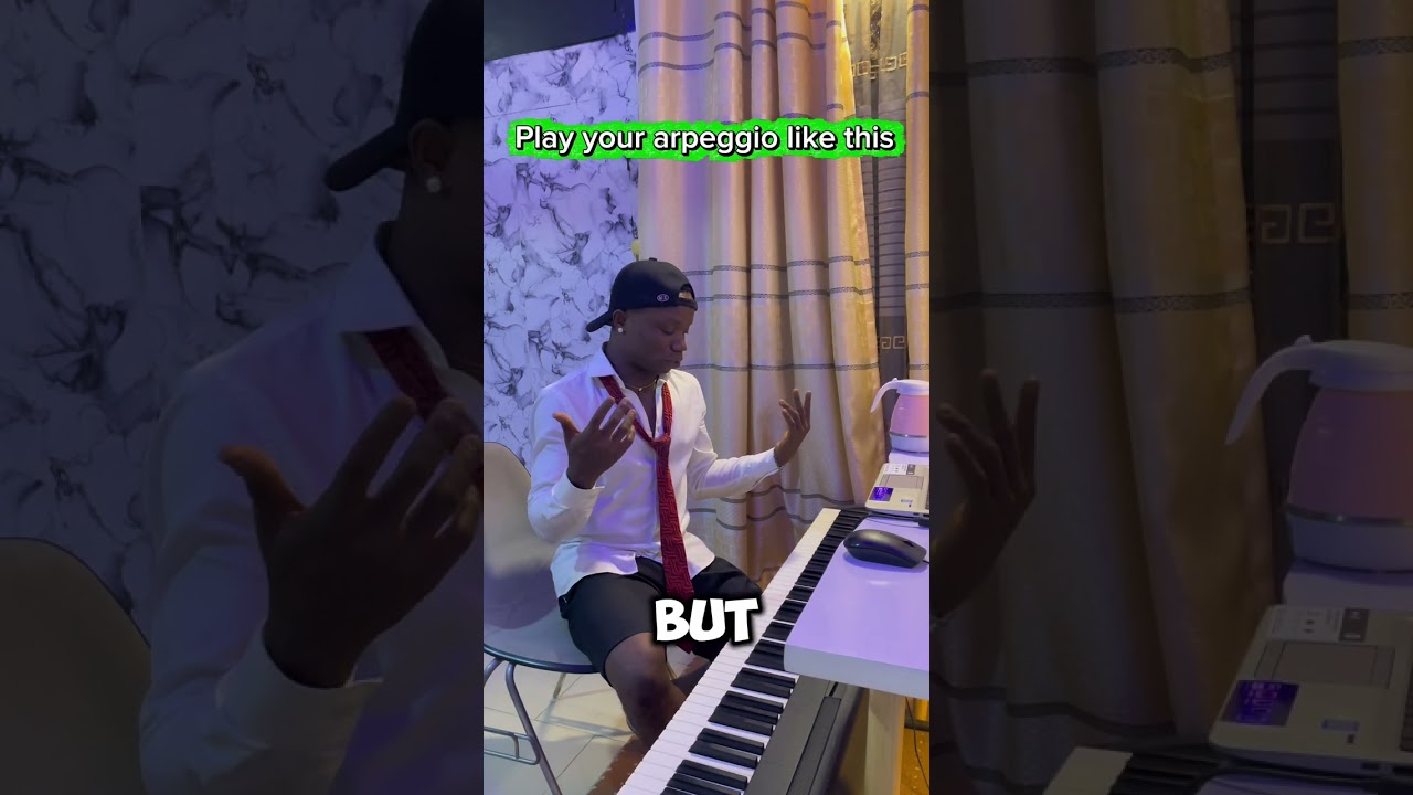 Arpeggios breakdown in seconds. #music  #piano 