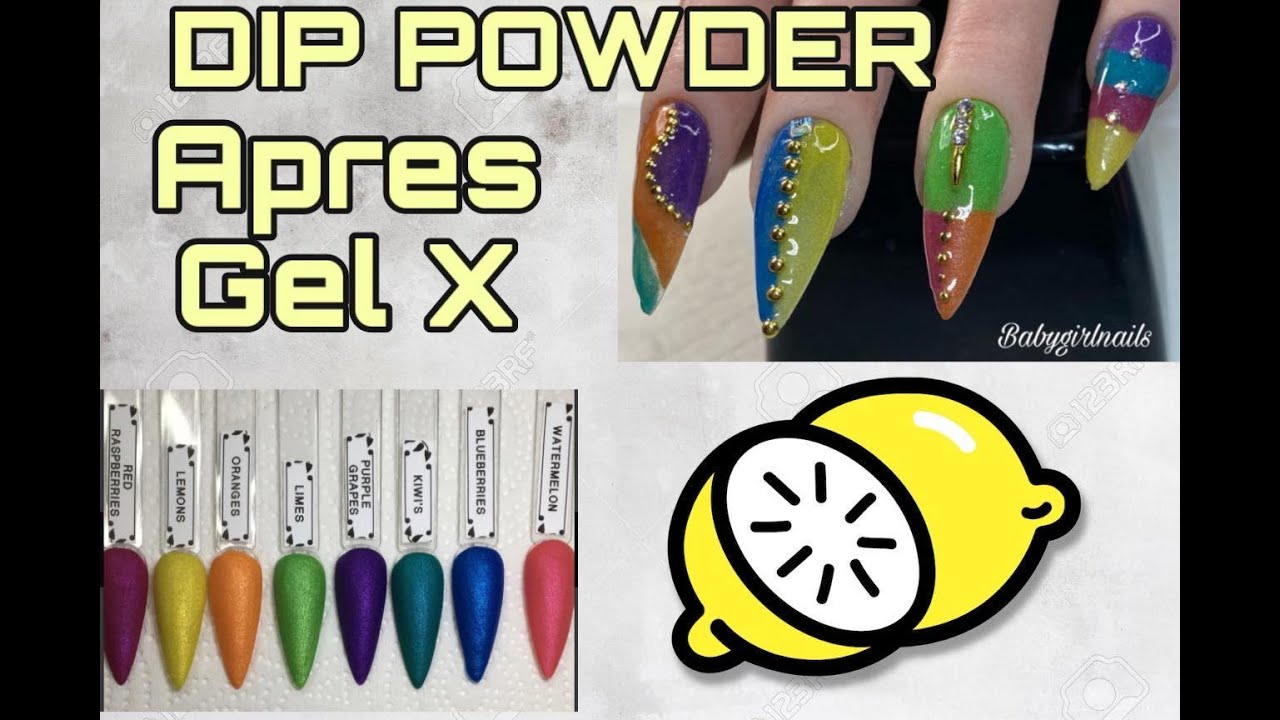 🍋Dip Powder Apres Gel X Stiletto Nails/MVPNailDesigns Acrylics
