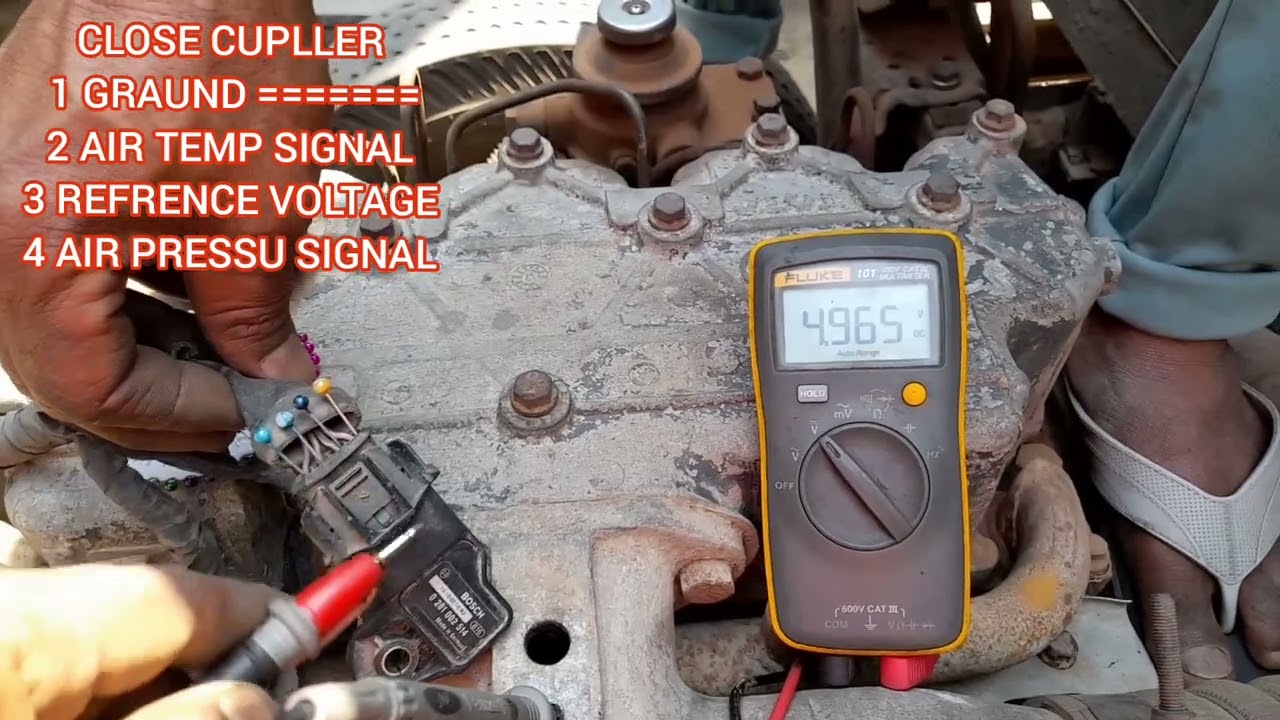 Boost Pressure Sensor/ Wiring practical/ cupller Close और Open में voltage चेक कैसे करें l part 2