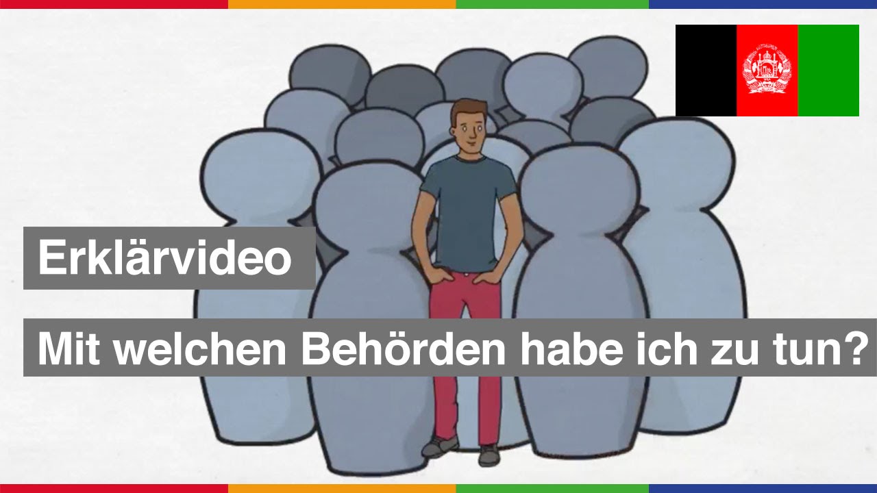 Erklärvideo Pashto: Mit welchen Behörden habe ich zutun? | Stadtgrenzenlos