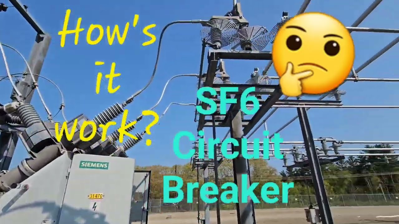 How's it work? Substation SF6 high voltage circuit breaker explained. 1st generation Siemens
