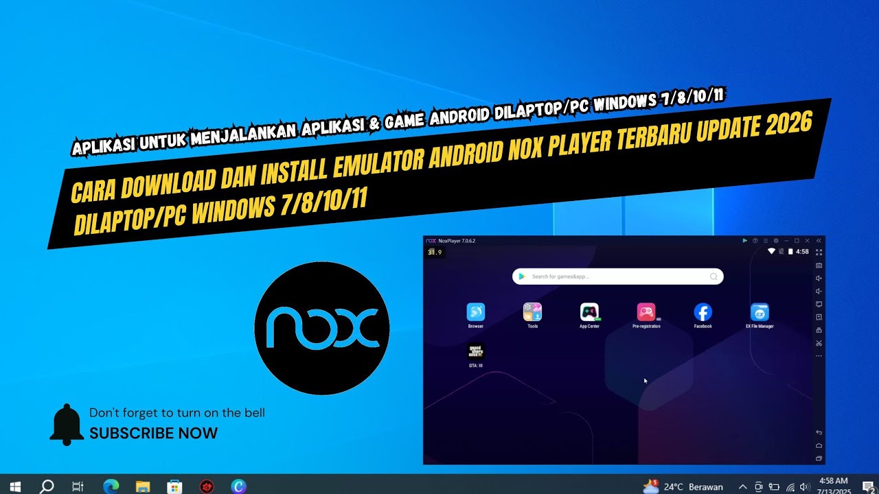 How to Download and Install the Latest NOX Player Android Emulator Update 2026 on a Windows 10/11...