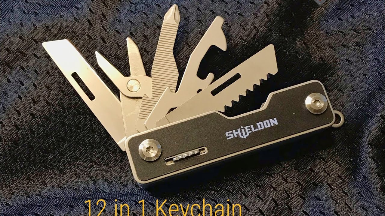 Shieldon 12 in 1 Keychain Multitool