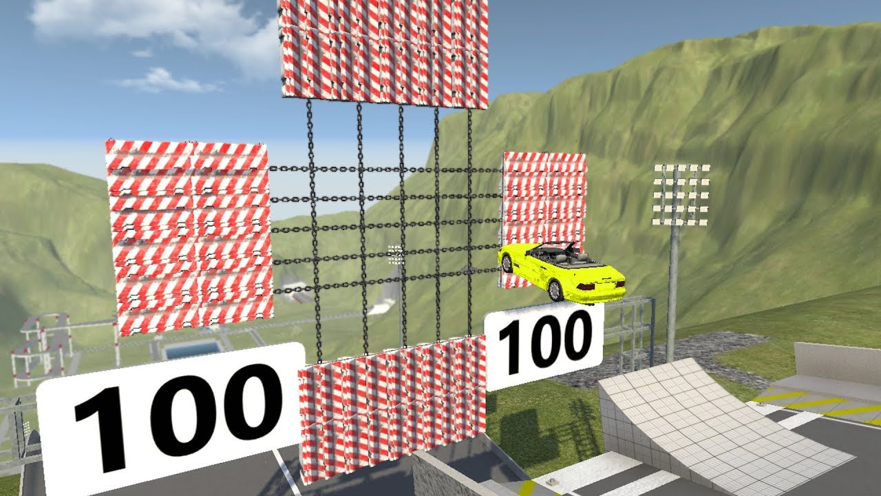 Beamng drive - Chain Net against Cars