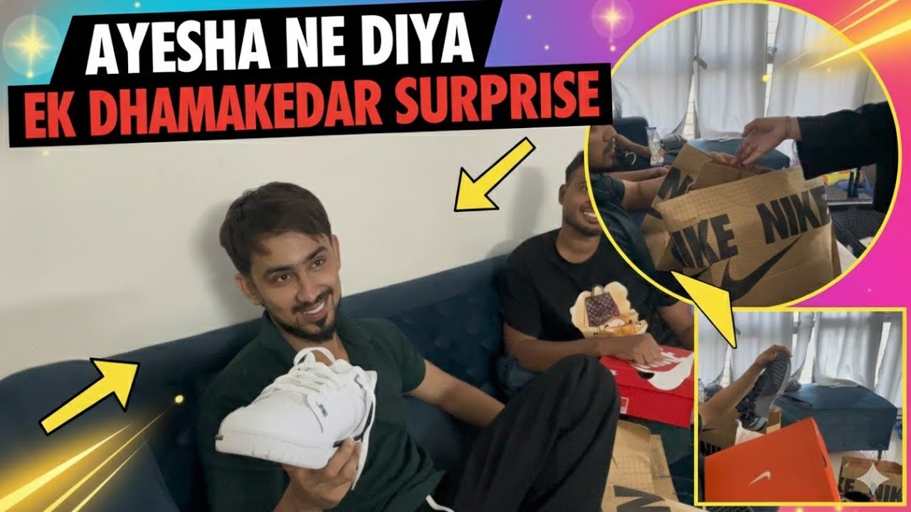 Ayesha ne diya Birthday surprise 🎁🎂