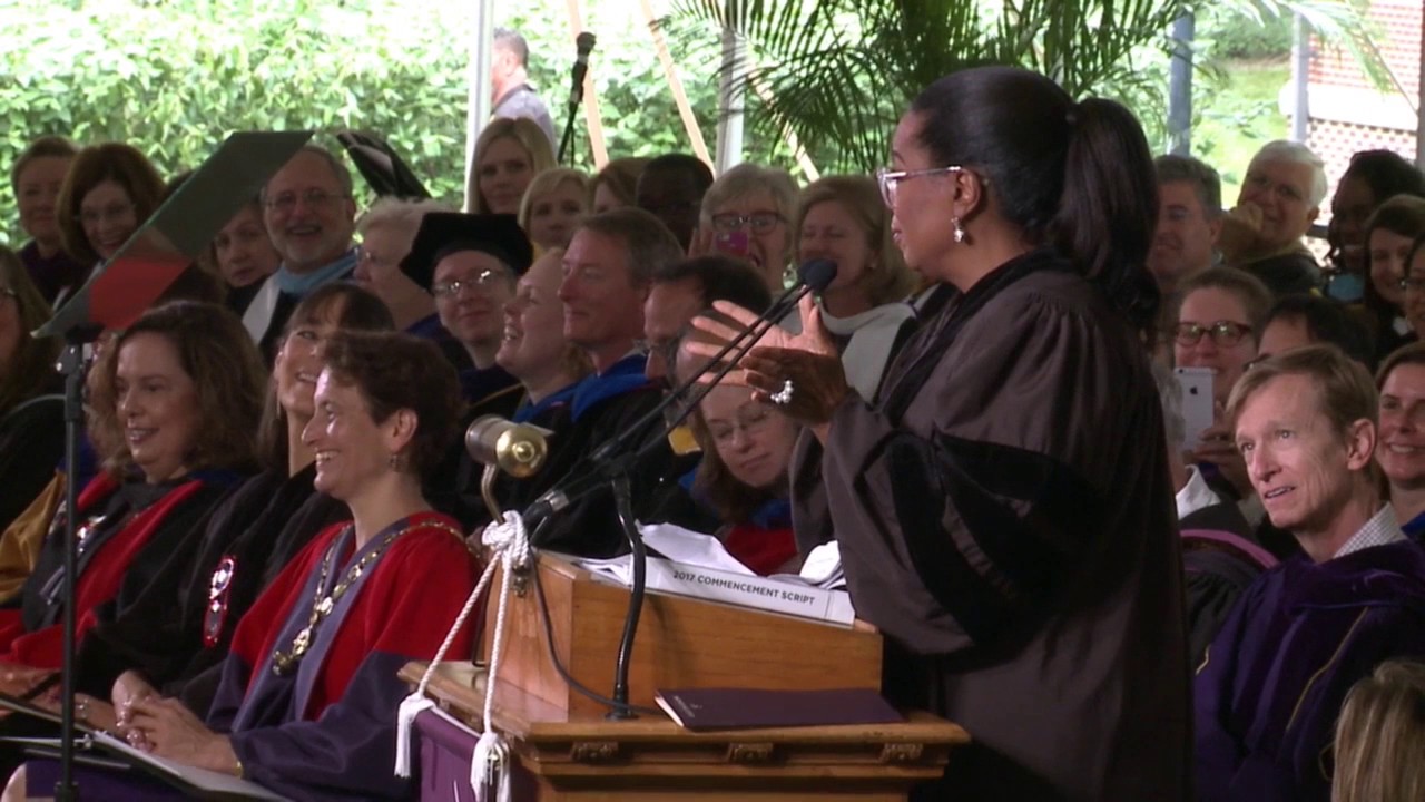 Oprah Winfrey speaks at Agnes Scott College's 128th Commencement