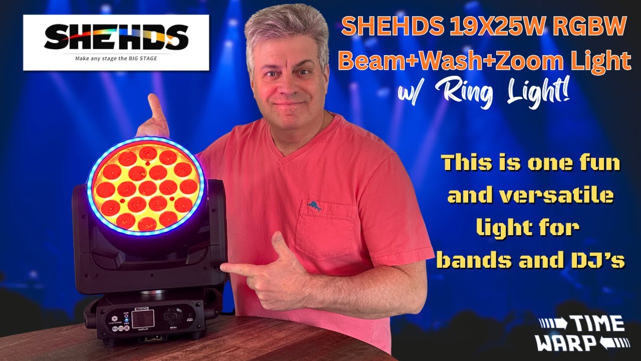 NEW!  Shehds LED Beam+Wash 19x25W RGBW Zoom Light | Honest Review