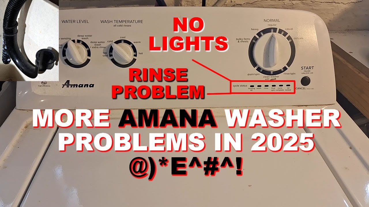 How to Fix the NEW Amana Washer Problem in 2026. 😡 LOL. SMH!!! More Fixes!  #amana #amanawasher