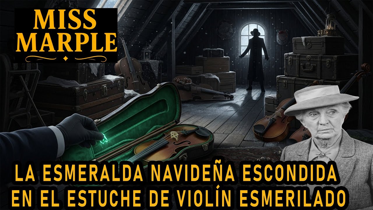 La esmeralda navideña escondida en el estuche de violín esmerilado | Un misterio de Miss Marple