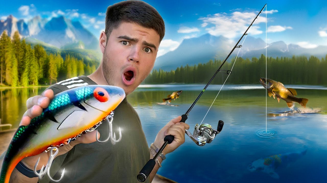 &Eacute;NORME POISSON AVEC LA P&Ecirc;CHE AU LEURRE !!