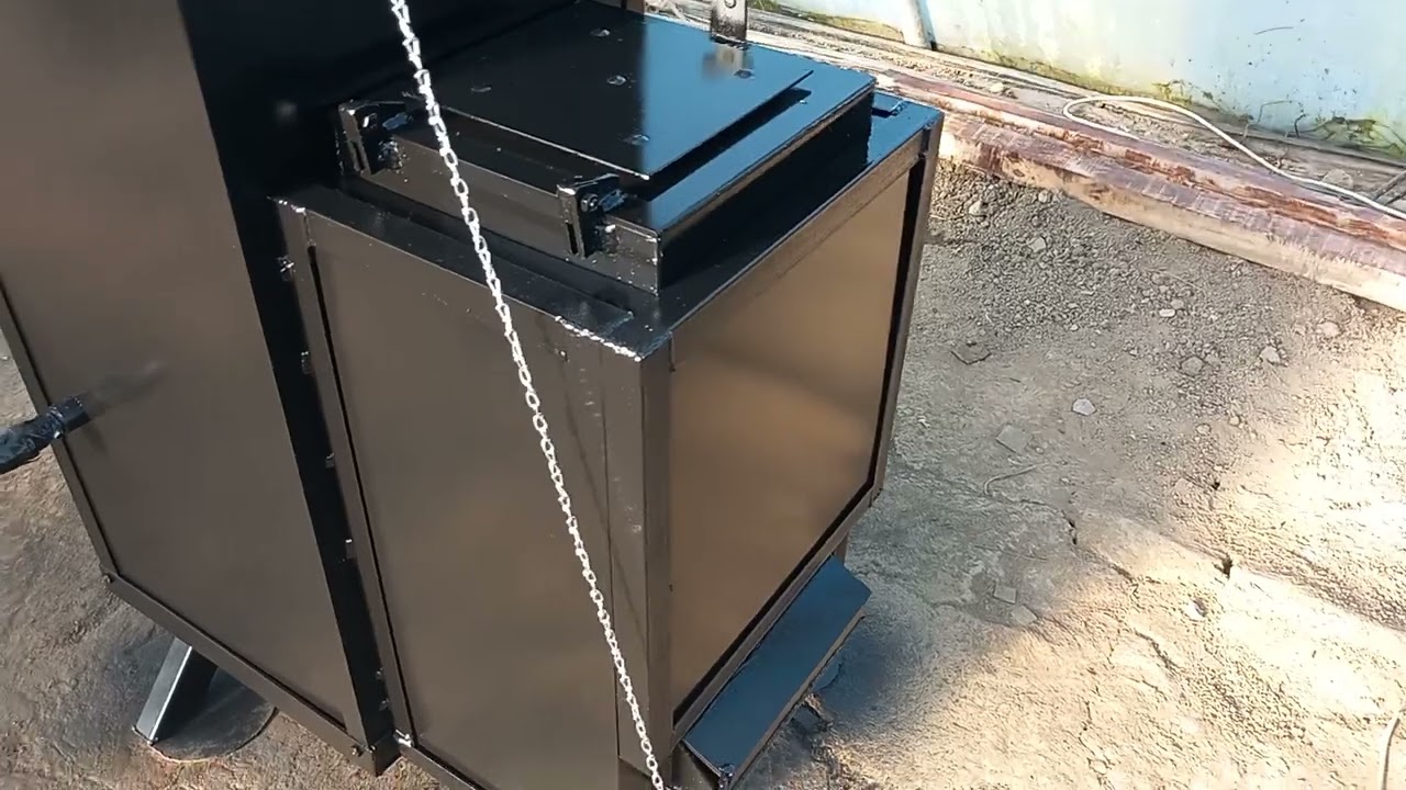 centrală termică cu arzător tip sobă rachetă serpentină 40 M gata pentru proba de foc