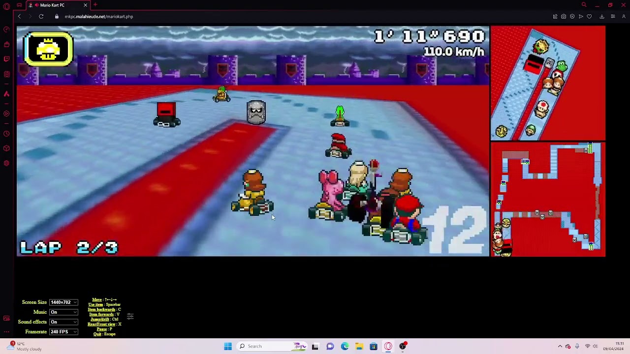 Mario Kart PC 150cc KNOCKOUT tournament #1