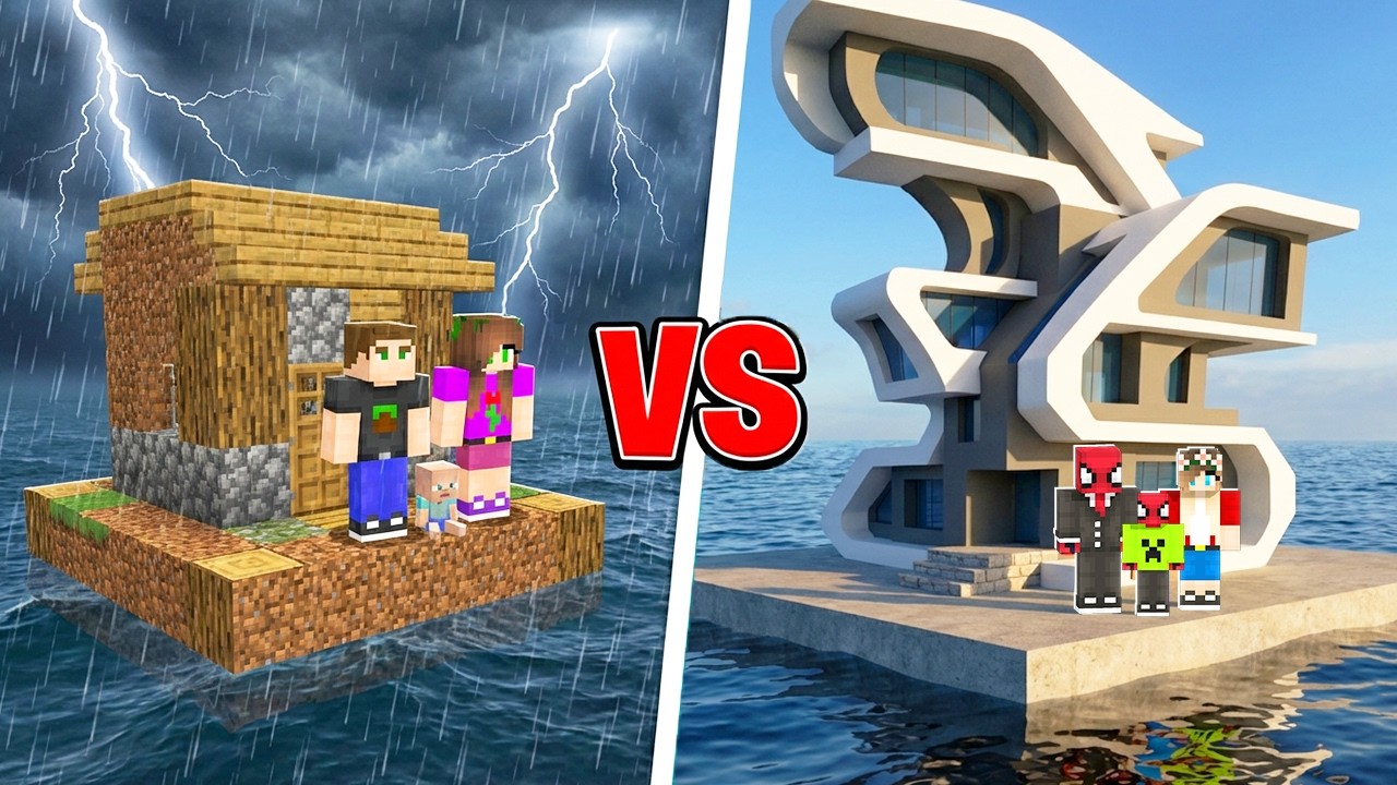 Zengin Su Evi VS Fakir Su Evi (Minecraf)