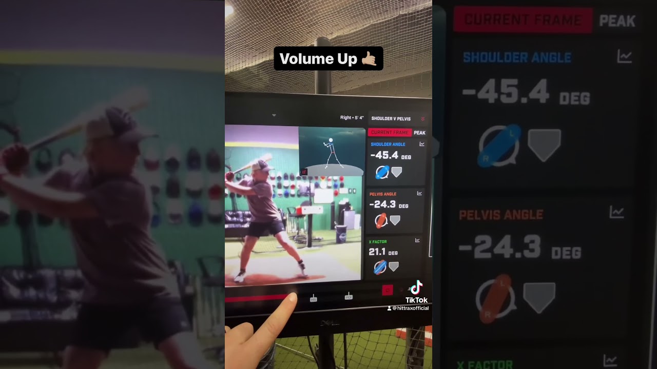 A perfect example of a training session using the HitTrax Biomechanics module!@thehitterslab