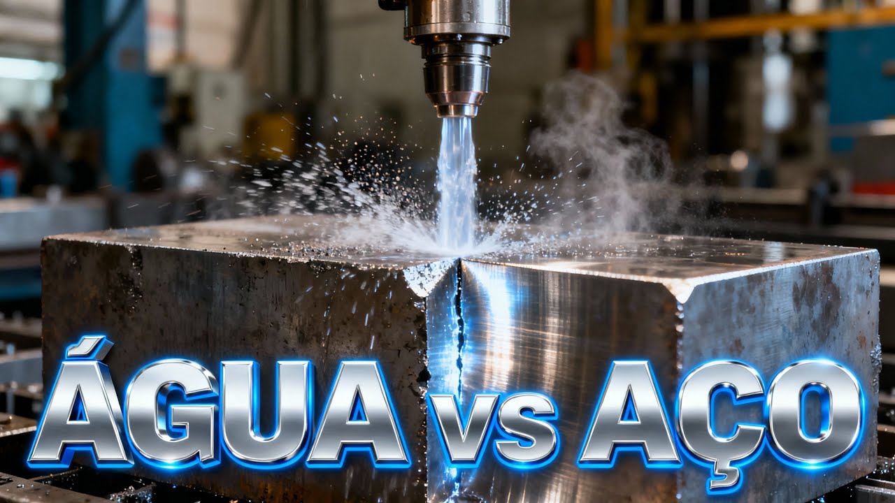 Água que CORTA METAL? A Ciência do Jato de Água Revelada!
