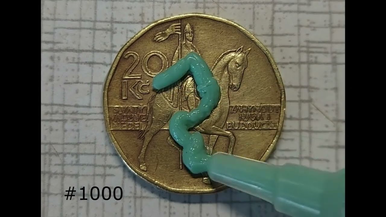 Satisfying coin polishing (20 Czech Koruna)#satisfying