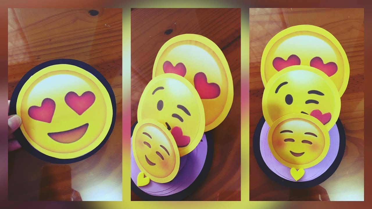 HAZ UNA TARJETA FÁCIL Y BONITA ♥ TARJETA EMOJIS