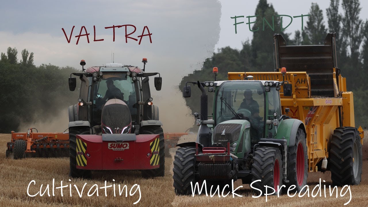 Fendt and Brand New Valtra Muck Spreading & Cultivating UK 2022